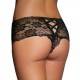 QUEEN LINGERIE BLACK PANTIES ONE SIZE