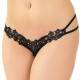 QUEEN LINGERIE TANGA NEGRO TALLA UNICA