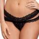 QUEEN LINGERIE TANGA NEGRO TALLA UNICA