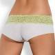 OBSESSIVE PACK TANGA + SHORTIES LACEA VERDE Y BLANCO S/M