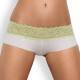 OBSESSIVE PACK TANGA + SHORTIES LACEA VERDE Y BLANCO S/M