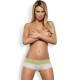 OBSESSIVE PACK TANGA + SHORTIES LACEA VERDE Y BLANCO S/M