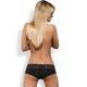 OBSESSIVE PACK SHORTIES LACEA NEGRO Y BLANCO TALLA S/M