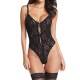 QUEENLINGERIE TEDDY BLACK TALLA UNICA