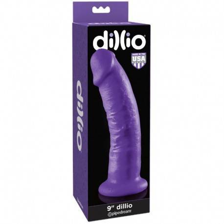 DILLIO DILDO CON VENTOSA LILA 22.9 CM