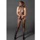 LEG AVENUE BODYSTOCKING  CON AROS GOLD Y ESPOSAS