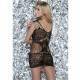 QUEEN LINGERIE VESTIDO EN RED NEGRO