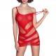 QUEEN LINGERIE MINI VESTIDO ROJO TALLA UNICA