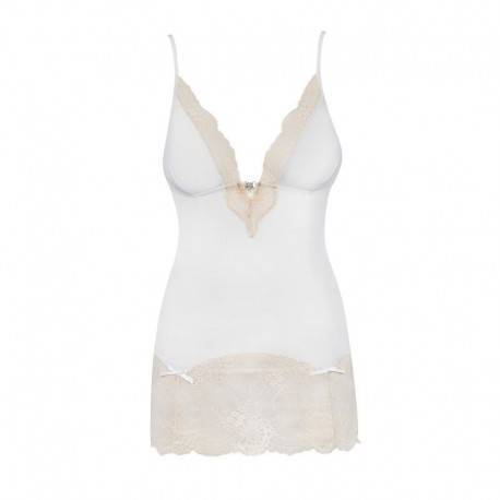 OBSESSIVE BISQUELLA CHEMISE & TANGA S/M