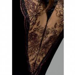 PASSION BRIDA PEIGNOIR BLACK S/M