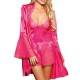 QUEENLINGERIE BABYDOLL ROSA LUXURY & TANGA  TALLA UNICA