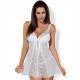 OBSESSIVE ETHERLITA BABYDOLL & TANGA BLANCO S/M