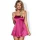 SATINIA BABYDOLL & THONG ROSA S/M