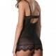 QUEEN BABYDOLLS NEGRO CON TANGA TALLA UNICA