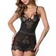 QUEEN BABYDOLLS NEGRO CON TANGA TALLA UNICA