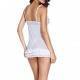 QUEEN BABYDOLL & TANGA BLANCO TALLA UNICA