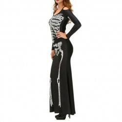 QUEEN SKELETON VESTIDO NEGRO