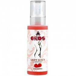 EROS LADY JUICY  LUBRICANTE SABOR INTENSO FRESA  125ML