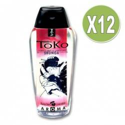 SHUNGA TOKO AROMA LUBRICANTE CEREZA ARDIENTE (X 12 UDS)