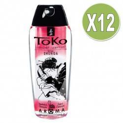 SHUNGA TOKO AROMA LUBRICANTE FRESAS CON CAVA (X 12 UDS)