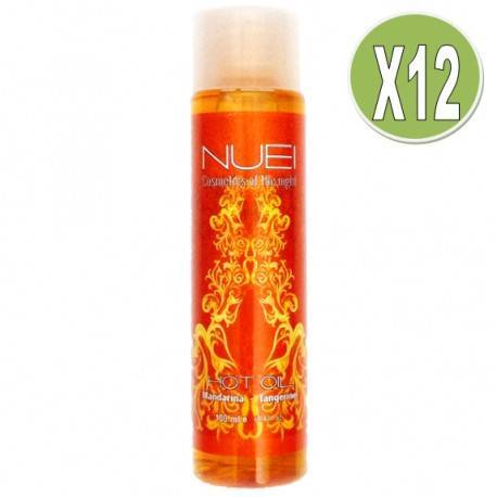 PACK 12 NUEI ACEITE EFECTO CALOR MANDARINA 100ML