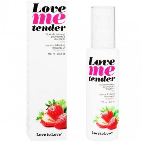 LOVE TO LOVE ME TENDER MASAJE & EFECTO CALOR SABOR A FRESA 100ML