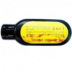 SANINEX 2 EN 1 LUBRICANTE INTIMO Y MASAJE LIBIDO  POWER