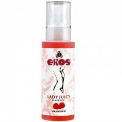 EROS LADY JUICY ACEITE DE MASAJE SABOR INTENSO FRESA 125ML