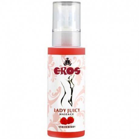 EROS LADY JUICY ACEITE DE MASAJE SABOR INTENSO FRESA 125ML