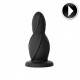 SMALL ANAL BUTTPLUG NEGRO SILICONE 9.5CM