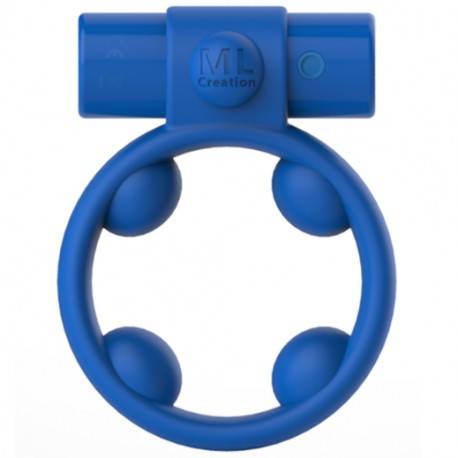 ML CREATION ANILLO COOLBOY VIBRADOR RECARGABLE AZUL