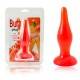 PLUG ANAL TACTO SUAVE ROJO 14.2