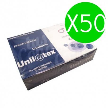 UNILATEX PRESERVATIVOS  NATURALES 144 UDS X 50UDS