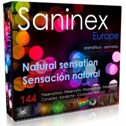SANINEX PRESERVATIVOS SENSACION NATURAL 144 UDS.