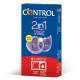 CONTROL 2 IN ONE TOUCH AND FEEL +  LUBRICANTE 6 UNIDADES