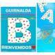 GUIRNALDA BIENVENIDOS (CARTULINA 220gr)