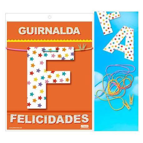 GUIRNALDA FELICIDADES (CARTULINA 220gr)