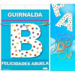 GUIRNALDA FELICIDADES ABUELA (Cartulina 220gr)