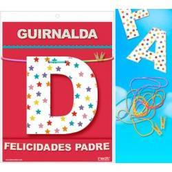 GUIRNALDA FELICIDADES PADRE (Cartulina 220gr)