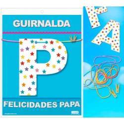 GUIRNALDA FELICIDADES PAPA (Cartulina 220gr)