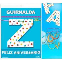 GUIRNALDA FELIZ ANIVERSARIO (Cartulina 220gr)