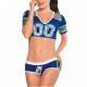 QUEEN COSTUME SET 2 PCS JUGADORA FUTBOL AMERICANO TALLA UNICA