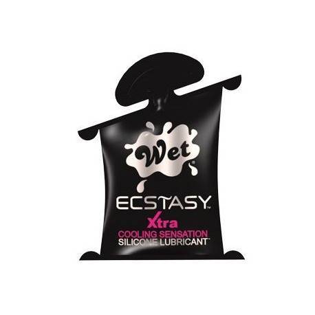 WET ECSTASY PREMIUM LUBRICANTE BASE  SILICONA 10ML