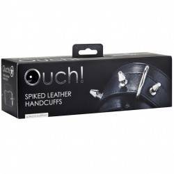 OUCH SPIKED LEATHER ESPOSAS NEGRO
