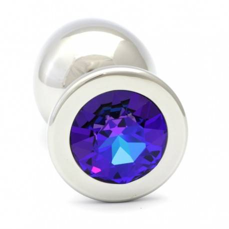 ROSEBUDS - SWAROVSKI CRISTAL AZUL MARINO PLUG ANAL XL  9.6CM / 2.7 CM