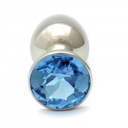 ROSEBUDS - SWAROVSKI CRISTAL AQUAMARINE PLUG ANAL 7.5 CM / 2.7 CM