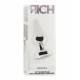 RICH R1 PLUG ANAL METAL SILVER CLEAR SHAPHIRE 10CM