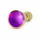 RICH R2 PLUG ANAL METAL GOLD PURPLE SHAPHIRE 12CM