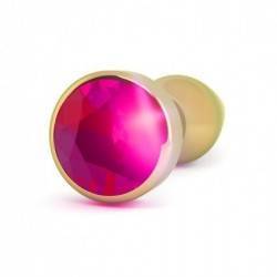 RICH R9 GOLD PLUG ANAL METAL PINK SAPHIRE 10CM