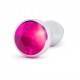 RICH R9 SILVER PLUG ANAL METAL PINK SAPHIRE 10CM